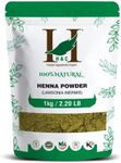 100% Natural Triple Sifted Organically Cultivated Henna Powder (Lawsonia Inermis) for Hair - Bulk Pack, 2.20 LB (1 KG) - No PPD, Chemicals or Parabens