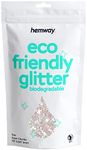 Hemway Biodegradable Glitter Eco Friendly - 100g/3.5oz Bio Cosmetic Safe Sparkle Vegan for Face Eyeshadow Body Hair Festival Makeup Craft - Super Chunky (1/8" 0.125" 3mm) - Mother of Pearl Iridescent