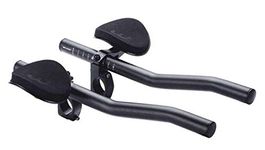 BBB Cycling AeroLight Aluminium Tri Bars | S-Bend Aerobar for Road Bikes with EVA Arm Pads | Compatible with 25.4/31.8 mm Bike Handlebars | BHB-58, Black