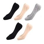 Ultra Low Cut Liner Socks Women Thin No Show Non Slip Casual Hidden Invisible Footies for Flats Boat Summer 5 Pairs