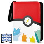 AIMerss 900 Pockets Trading Card Binder with 50 Removable Card Sleeves, 9-Pocket Card Holder Book Compatible with Baseball Binder for Cards, Card Collector Album with Zipper Carrying Case