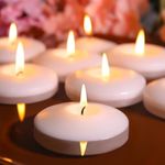 48 Pack White Floating Candles 3 in