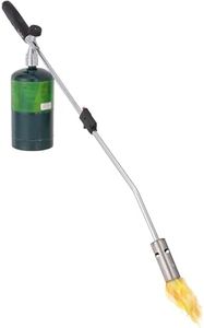 Ivation Mini Heavy-Duty Propane Torch with Igniter Button, Powerful Weed Burner Tool with Lighter for Lawn, Driveway, Ice & Charcoal, 50,000 BTU