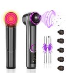 Blackhead Remover Vacuum, Pore Cleaner Electric with 5 Heads & 3 Suction Level, Vacuum Pore Cleaning Tool with Heating Mode, Electric Whitehead Remover