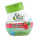 Stur Strawberry Watermelon - 24 servings - Makes over 5 litres of drink. High in Vitamin C. All Natural Stevia Water Enhancer. No-added sugar. 0 Calories. Works with Sodastream.