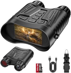 Coolifepro Night Vision Goggles, 4K 36MP 2600mAh Rechargeable 8X Digital Infrared Night Vision Binoculars with 3.2" TFT LCD Night Vision Scope Viewing Range up to 984ft/300m (with 32GB Card）