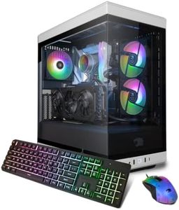 iBUYPOWER Y40 White Gaming PC Computer Desktop Y40WI7N4702 (Intel Core i7 14700F, RTX 4070 12GB, 32GB DDR5 5600 RGB (16x2), 2TB NVMe SSD, WiFi Ready, Windows 11 Home)