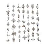 GraceAngie 30pcs Mix Silver Plated Pearl Bead Cage Pendant Locket Charms for Earring Bracelet Perfume Essential Oils Diffuser Necklace Jewelry Making