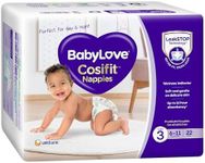 BabyLove Cosifit Nappies Size 3 (6-11kg) | 88 Pieces (4 X 22 pack)