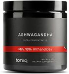 Toniiq 26,000mg 20x Concentrated Extract - 10% Withanolides - Ultra High Strength Ashwagandha Capsules - Wild Harvested in India - Highly Concentrated and Bioavailable Supplement - 90 Veggie Capsules