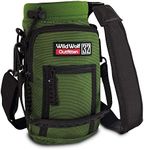 Wild Wolf Outfitters - #1 Best Water Bottle Holder for 32 oz Bottles - Carry Protect and Insulate Your Flask with This Military Grade Carrier w/ 2 Pockets and an Adjustable Padded Shoulder Strap.