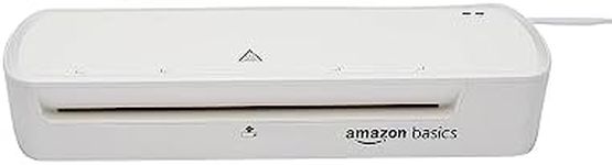 Amazon Basics Thermal Laminator, A4 Size, Includes 2 x Laminating Pouches, White