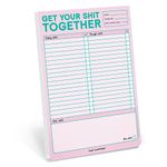 1-Count Knock Knock Get Your Shit Together Pad, to Do List Notepad & Daily Planner Pad, 6 x 9-inches (Pastel Edition)