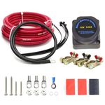 CNRAQR 140Amp Dual Battery Isolator Kit 12V Voltage Sensitive Relay VSR Automatic Battery Disconnect Switch With Wiring Cable Kit