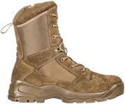 5.11 Tactical Men's Side-Zip Brown Boots, ATAC 2.0 8", Desert, Dark Coyote, 10.5 Regular, Style 12393ABR