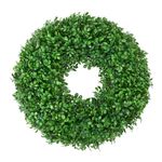 U'Artlines 16" Front Door Wreaths, Artificial Spring Summer Greenery Hanging Garland for Home Wedding Window Wall Decoration (16'' Boxwood)