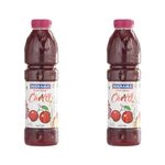 Manama Cherry Fruit Crush Dessert Topping for Ice Creams and Shakes, 750ML (Pack of 2)