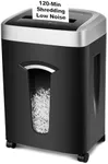 Wingwise 120-Minute Paper Shredder - 15-Sheet Capacity, 30L（7.9 Gallon） Bin, 58dB Quiet Operation, P4 Cross-Cut Heavy-Duty Shredder for Home & Office Use