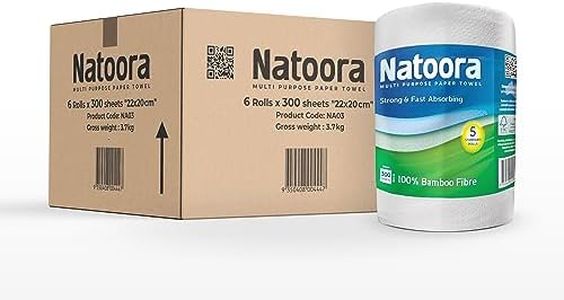 Natoora Bamboo Jumbo Paper Towel (6 Rolls x 300 Sheets)