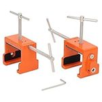 2 Pack Cabinet Installation Clamps, Professional All Metal Cabinetry Clamp with Hex Wrench, Face Frame Claw for Display Cabinet Fast Installing