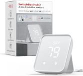 SwitchBot Hub2.0, Work as a WiFi Thermometer Hygrometer, IR Remote Control, Smart Remote and Light Sensor, Link SwitchBot to Wi-Fi (Support 2.4GHz), Compatible with Alexa&Google Assistant