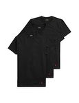 POLO Ralph Lauren Men's Classic Fit Crewneck Shirt (3 Pack), 3 Black/Rl2000 Red Pp, Medium