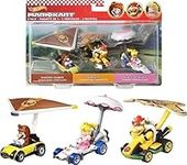 ​Hot Wheels Super Mario Character Car 3-Packs with 3 Character Cars in 1 Set, Gift for Kids & Collectors Ages 3 Years Old & Up, Multicolor, (HDB39)