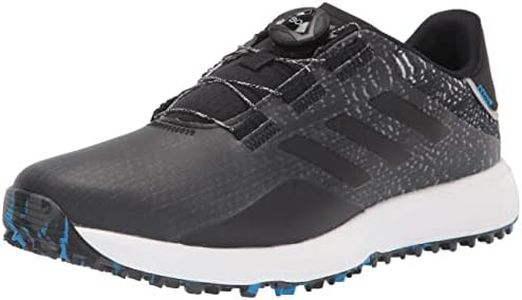 adidas Men's S2G BOA Wide Spikeless Golf Shoes, Core Black/Core Black/Grey Six, 15