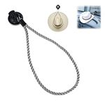 Hat Mount, Car Cowboy Hat Holder with Suction Cup, Multifunctional Hat Holder Rack for Car/SUV/Trucks/Home (1 Pcs, Grey)