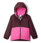 Columbia Youth Girls Alpine Action III Jacket, Pink Ice Melange/Moonvista, Large