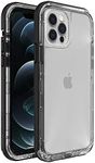 LifeProof Next Series Case for iPhone 12 & iPhone 12 Pro - Black Crystal (Clear/Black)