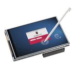 JUN-ELECTRON for Raspberry Pi 5 Touch Screen, 3.5 inch Touchscreen with fan, 320x480 Monitor TFT LCD Display