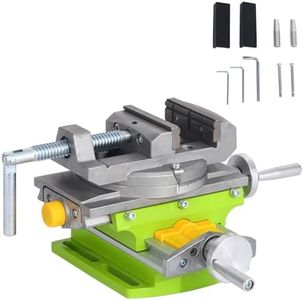 BHTOP Cross Slide Drill Vise 2 Way X-Y Compound Vise, Multifunction Worktable Milling Working Table Milling Machine, Cross Slide Mill Drill Press Milling Vise