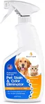 Pet Stain Remover & Odor Eliminator Spray - Professional Strength Formula - Enzyme Powered Carpet Cleaner Solution - Natural Deodorizer - Bio-enzymatic - Dog, Cat Urine Destroyer - Dye Free 32oz Spay