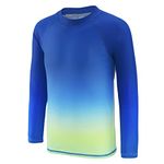 Rash Vest Boys Long Sleeve Kids Swimming Top Boys One Piece Swimsuit Boys Rash Guard Age 13-14