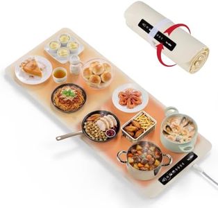 Double-Zone Silicone Heating Mat, 2 Independent Temp Zones for Food