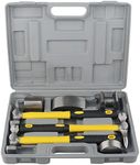 7Pcs Craft Panel Beating Kit Panel Beating Hammer and Dolly Set Hammers Set for Car Auto Body Panel Repair with Storage Case