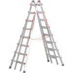 Little Giant Ladder Systems 10110 SkyScraper 300-Pound Duty Rating Adjustable Stepladder, 17-Foot