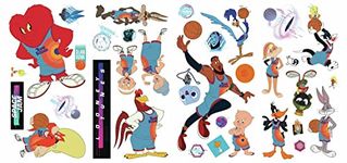 RoomMates RMK4714SCS Space Jam Lebron, Bugs Bunny & Tune Squad Charcter Peel and Stick Wall Decals