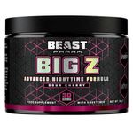 Beast Pharm | Magnesium Supplement Powder | Eddie Hall's Big Z | Night Drink for Sleep | Sour Cherry | 30 Servings