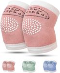 Skycase Baby Knee Pads Crawling,3 Pairs Anti-Slip Baby Knee Pads Crawling Socks Adjustable Soft Cotton Breathable Safety Protectors Unisex Baby Kids Multicolor Toddlers Leg Warmers