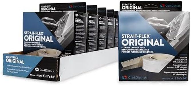 Strait Flex Drywall Tape – Original Pro-Pack Drywall Repair Corner Bead – Finishes Inside or Outside 90 Degrees and Off-Angle Corners – Replaces Standard Bead, Uses Less Compound – 6 Rolls of 50"
