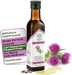Siberian Green Milk Thistle Oil – 250ml Single Varietal Seed Oil – Extra Virgin Unrefined Cold Pressed Food-Grade Formula From Siberia Altai Golden Mountains