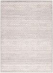 ECARPETGALLERY Geometric Area Rug for Living Room Bedroom, 5'3" x 7'3", Silver Carpet, 315504