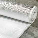 3mm Silver Acoustic Underlay Wood Laminate SPC Flooring Comfort Insulation (Underlay, 100, Square Metres)