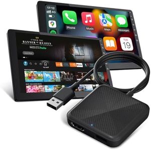 Car TV Mate Pro, Wireless CarPlay Adapter with HDMI Input Port for Fire TV Sticks, Google TV Sticks, Car TV Converter for Cars with OEM Wired CarPlay from 2016,Plug & Play