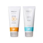 Green People Scent Free Sun Cream SPF30 + After Sun Bundle 2x200ml | Natural, Organic Sunscreen + Aftersun Lotion | Eczema Friendly, Sensitive Skin, Prickly Heat | Non Greasy | Reef Safe, Cruelty Free