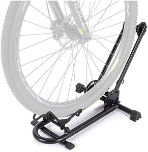 KONG MING CAR Indoor Bike Floor Stand - Bike Stand Rack for Garage/Home - Bike Storage Bicycle Parking Rack Fit 26”-29” Mountain Road Bikes (1 Bike Rack)