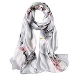 LIVLOKO Spring Summer Womens Satin Scarf Silky Mulberry Head Scarf for Women Uk Womens Scarves Wraps Ladies Silky Scarf Ladies Hair Scarves Designer Scarf Gifts for Older Women