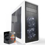 CPU Solutions CEV-6189 Graphic Design Computer Workstation - AMD Ryzen 7 PC Build, 8 Core Desktop Max Boost 4.3ghz, 32 GB RAM, 500GB SSD, 2TB HDD, Win 11 Pro, Quadro T1000, Mid Tower